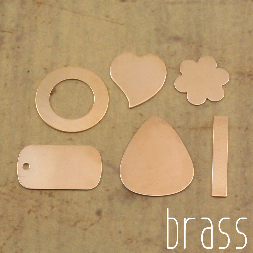 Kits & Sample Packs Brass Popular Stamping Blanks Sample Pack